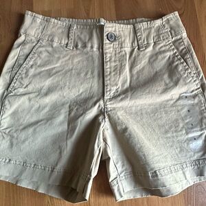 Gap khaki shorts, size 0